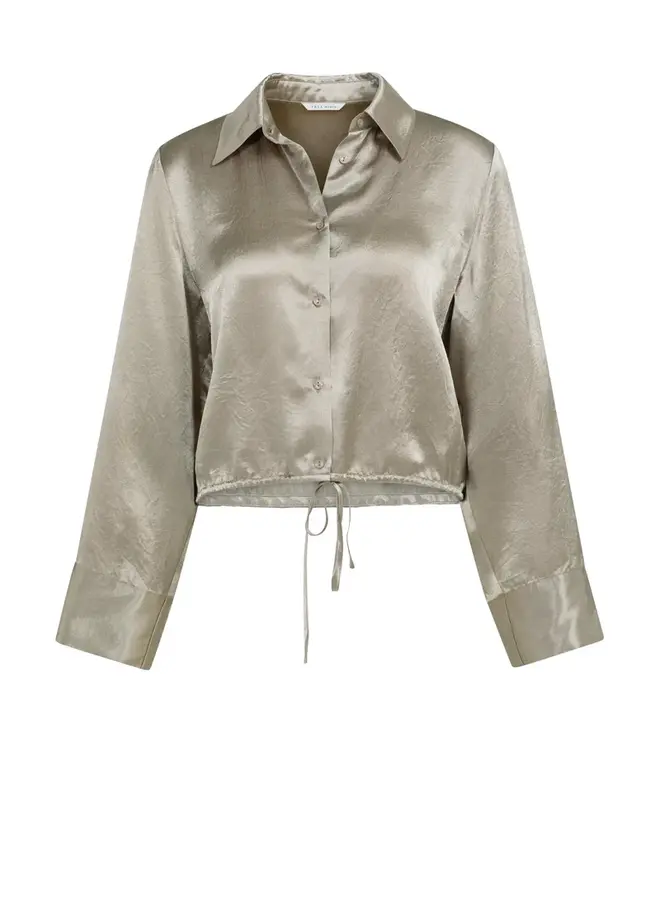 Yaya Satijnen Blouse 01-201212-604 - 61104 Crockery Brown