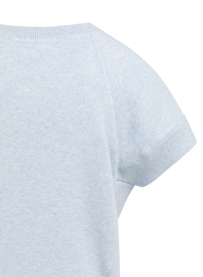 Yaya Sweater Met Korte Mouw 01-000579-604 - 990732 Light Blue Melange