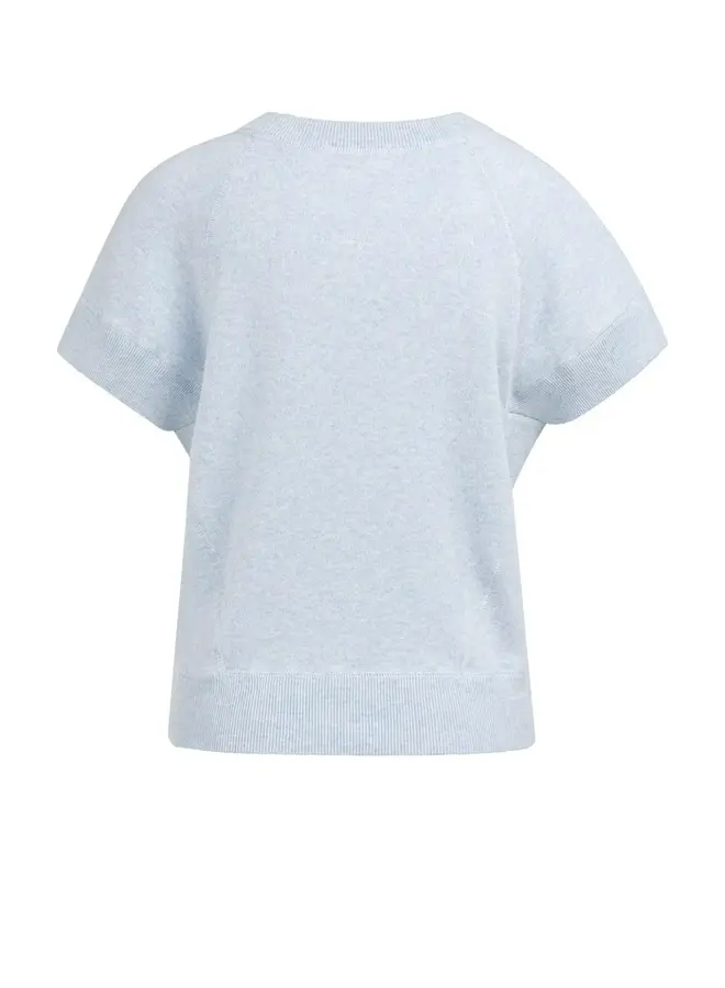 Yaya Sweater Met Korte Mouw 01-000579-604 - 990732 Light Blue Melange