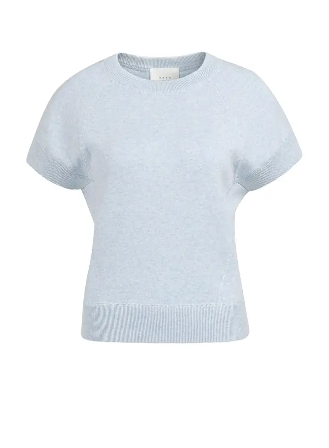 Yaya Sweater Met Korte Mouw 01-000579-604 - 990732 Light Blue Melange