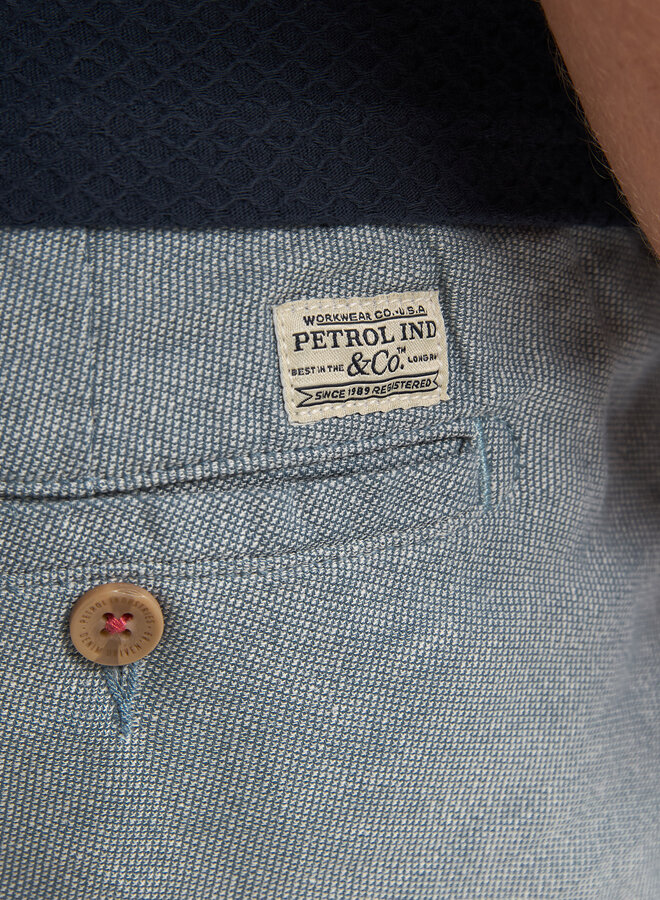 Petrol Chino Short M-1060-SHO517 - 5195 Marble Blue