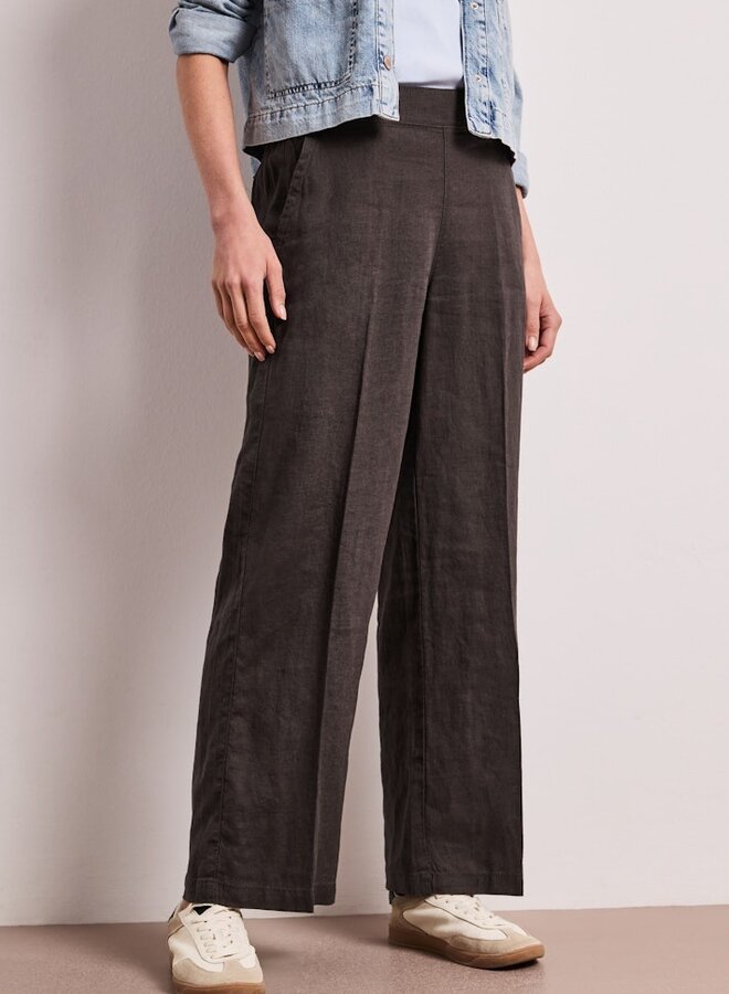 Linnen Broek 379811 - 17276 Espresso Brown