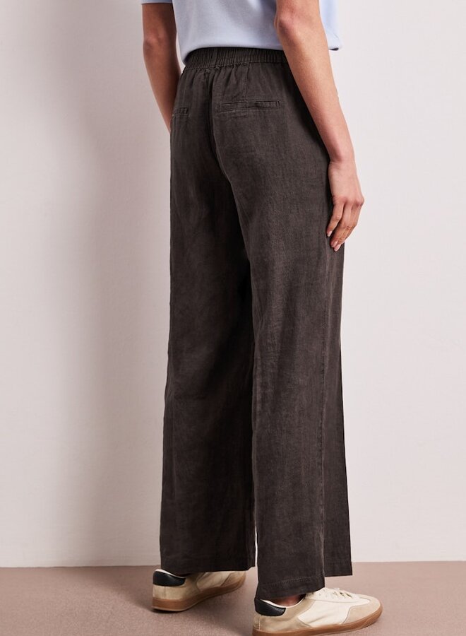 Street One Linnen Broek 379811 - 17276 Espresso Brown