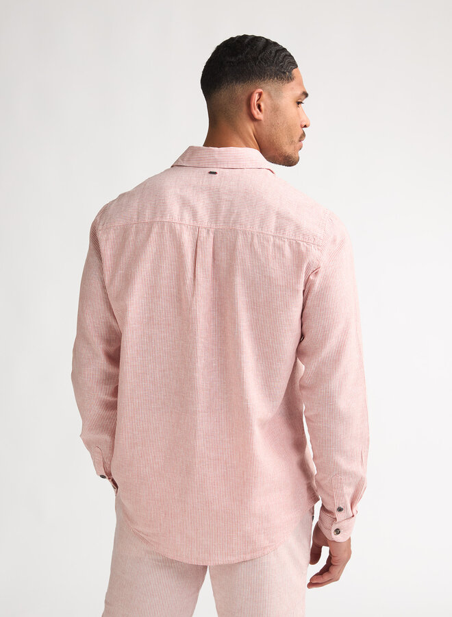 Petrol Lange Mouwen Overhemd M-1060-SIL401 - 3174 Light Coral