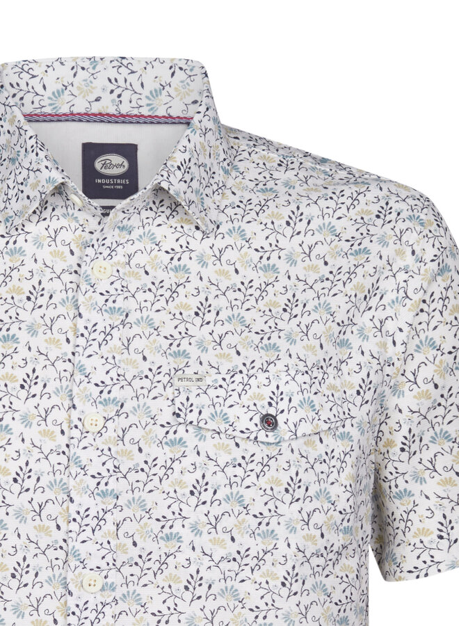 Petrol Korte Mouwen Overhemd M-1060-SIS427 - 0112 Seashell