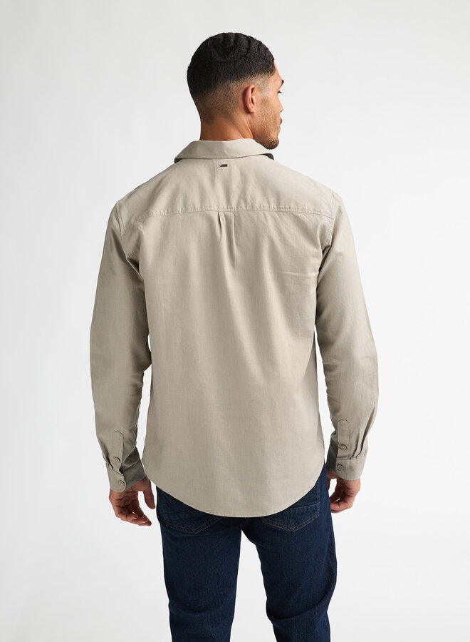 Petrol Lange Mouwen Overhemd M-1060-SIL437 - 7130 Light Tan