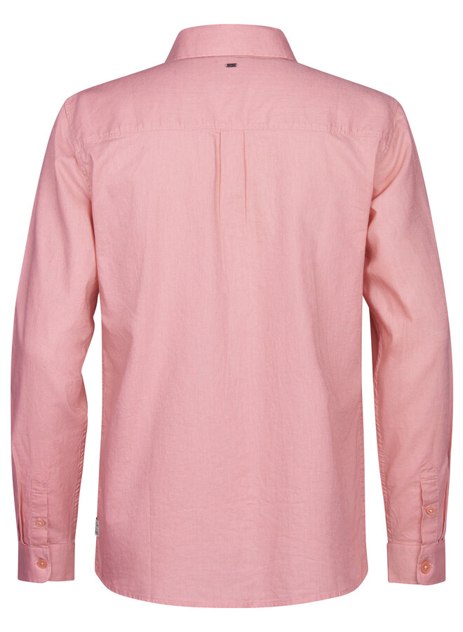 Petrol Lange Mouw Overhemd M-1060-SIL437 - 3174 Light Coral