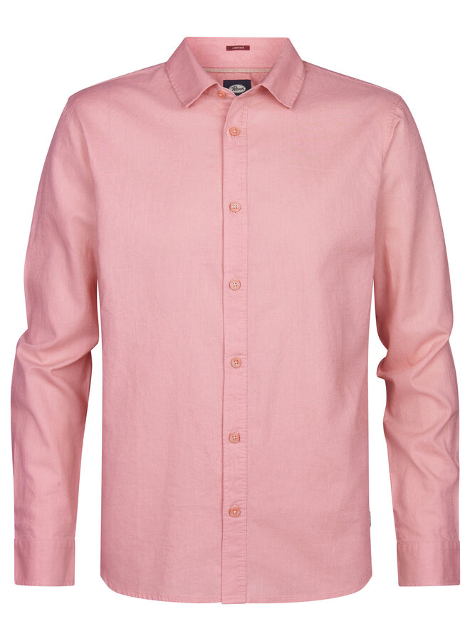 Petrol Lange Mouw Overhemd M-1060-SIL437 - 3174 Light Coral