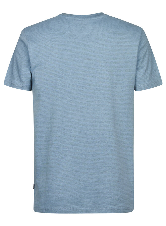Petrol T-Shirt M-1060-TSR637 - 5195 Marble Blue