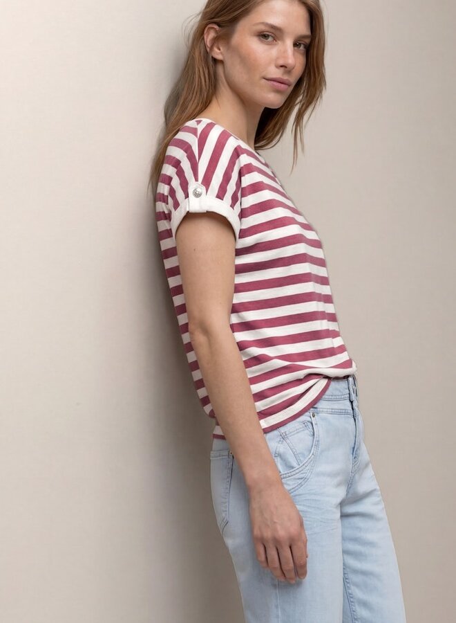 Street One T-Shirt 325097 - 27733 Dark Clouded Blush