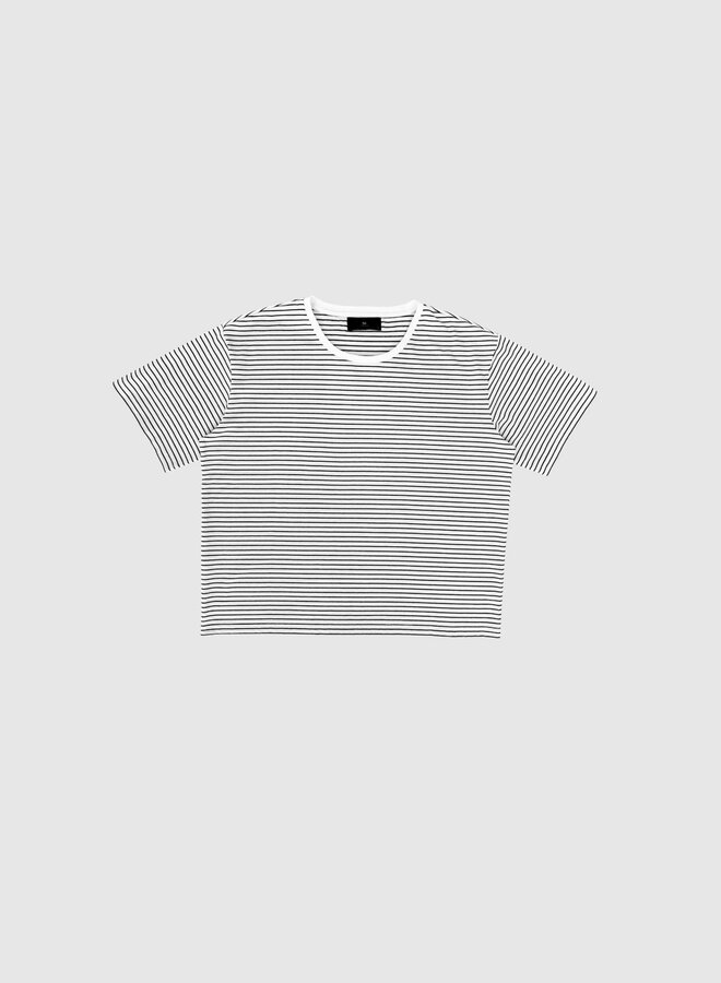 Withblack T-shirt WBLVICKY 00001547 - White/Black Stripe