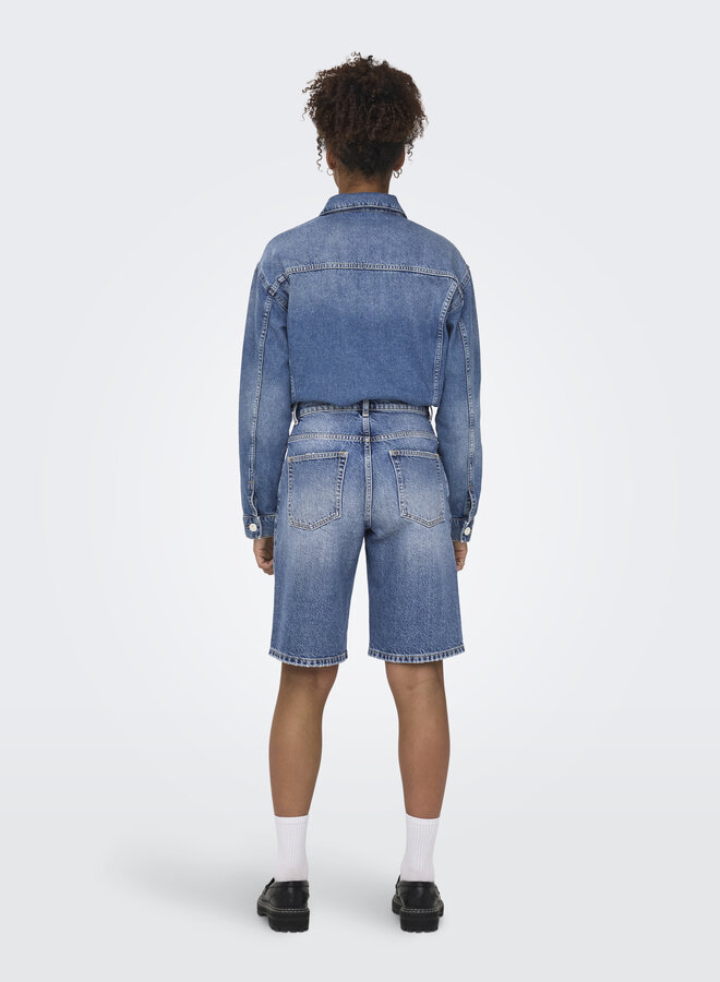 Only Baggy Short ONLMATE 15340976 - 4674440 Medium Blue Denim