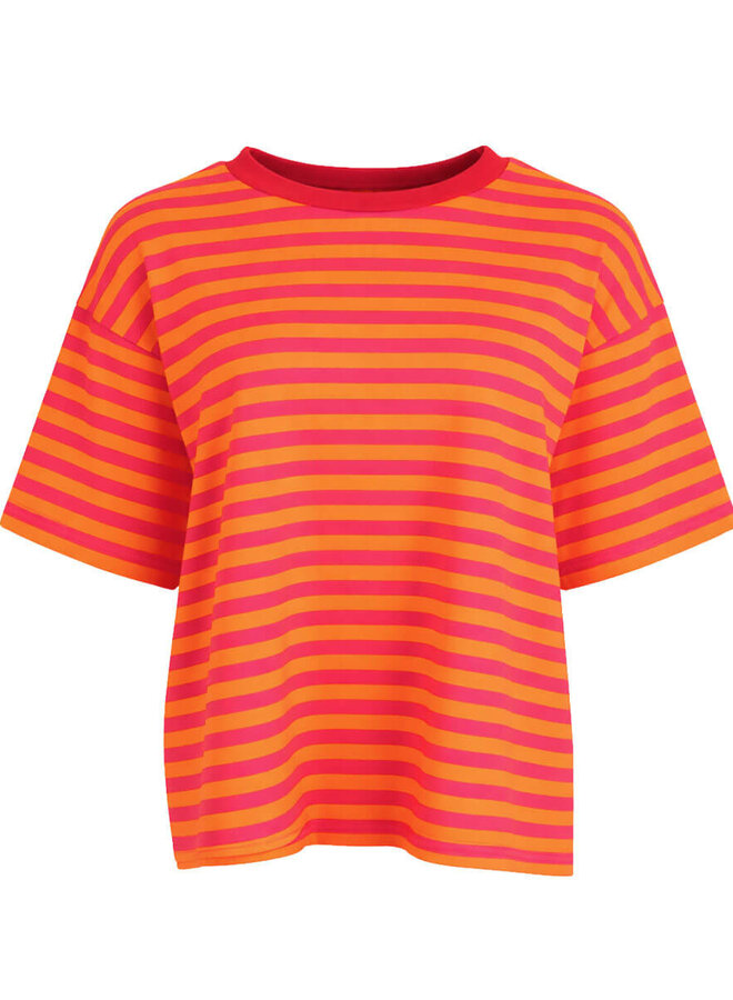 Azzurro Top A-8330- Barbiepink-Orange