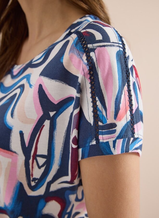 Cecil T-shirt B325042 - 35512 Universal Blue