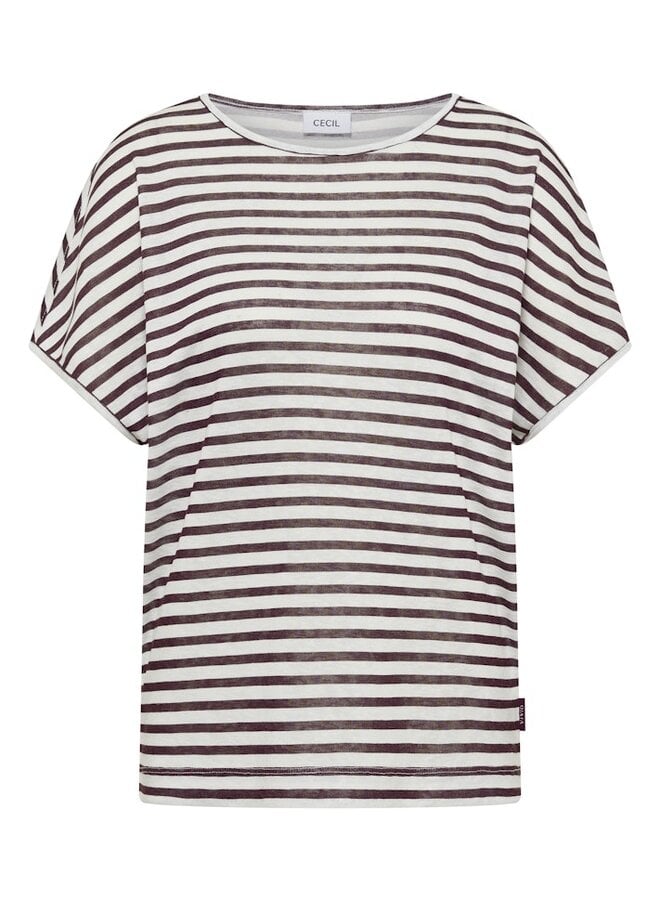 Cecil T-shirt B324460 - 27309 Rich Burgundy