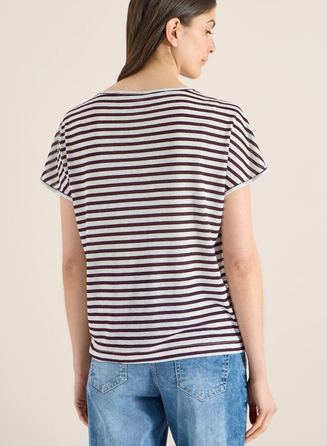 Cecil T-shirt B324460 - 27309 Rich Burgundy