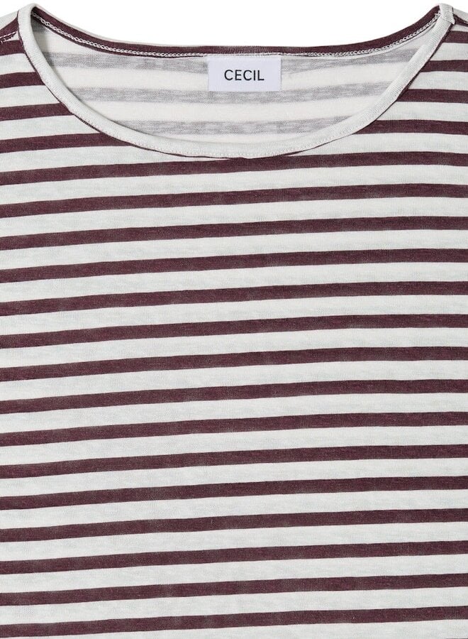 Cecil T-shirt B324460 - 27309 Rich Burgundy