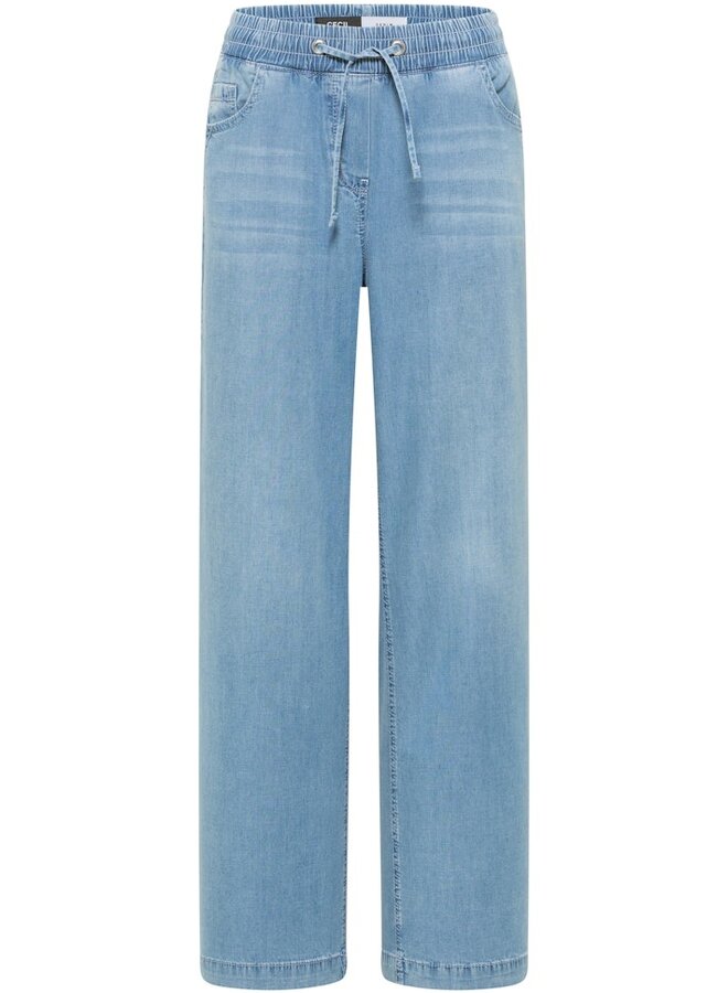 Cecil Broek B380384 - 10349 Light Blue Used Wash