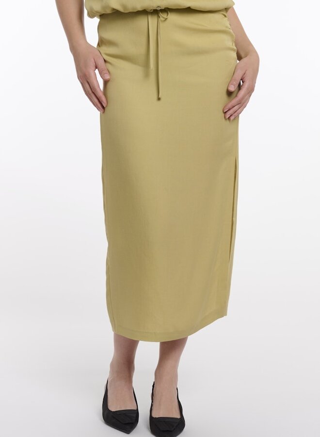 Linnen Rok Meyra 7002623 - 11020 Green Curry