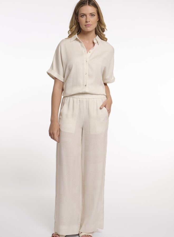 Linnen Broek Nour Regular 7002623 - 11037 Snow White Labyrinth