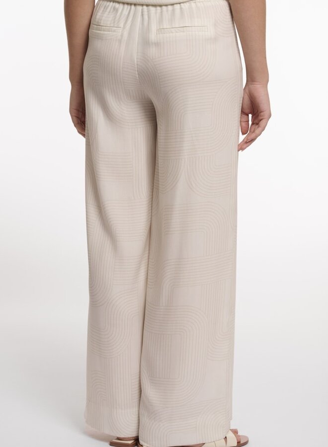 Rino & Pelle Linnen Broek Nour Regular 7002623 - 11037 Snow White Labyrinth