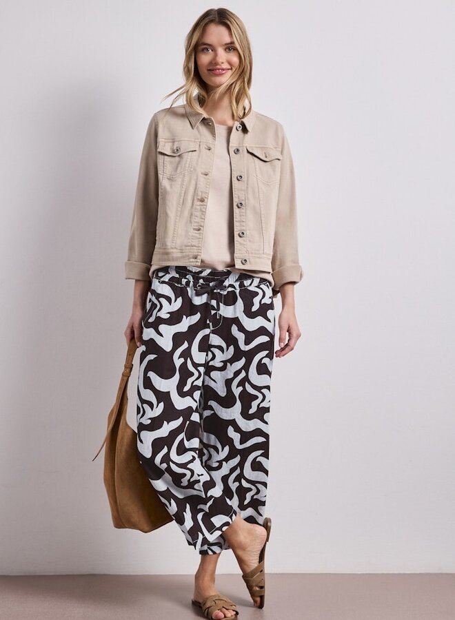 Street One Linnen Broek 380499 - 27276 Espresso Brown