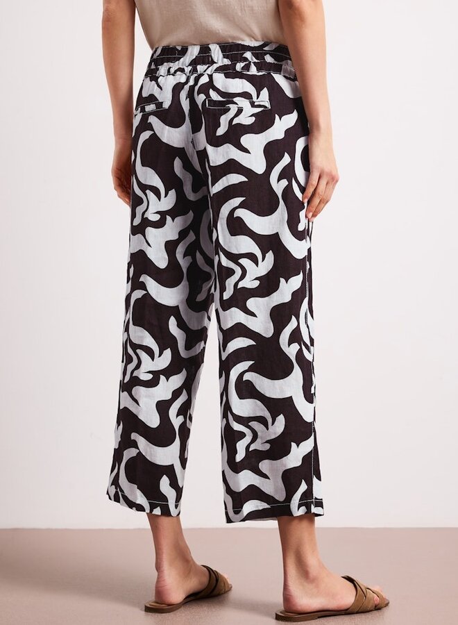 Street One Linnen Broek 380499 - 27276 Espresso Brown