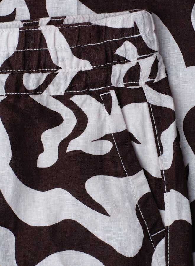 Street One Linnen Broek 380499 - 27276 Espresso Brown