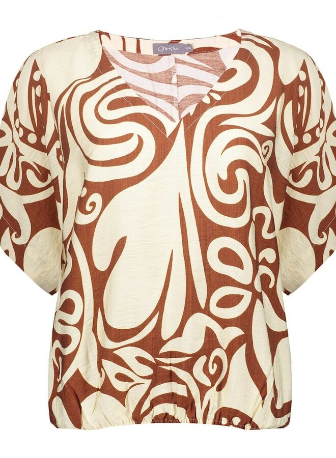 Geisha Top 63435-26 - 760 Ecru/Tabacco