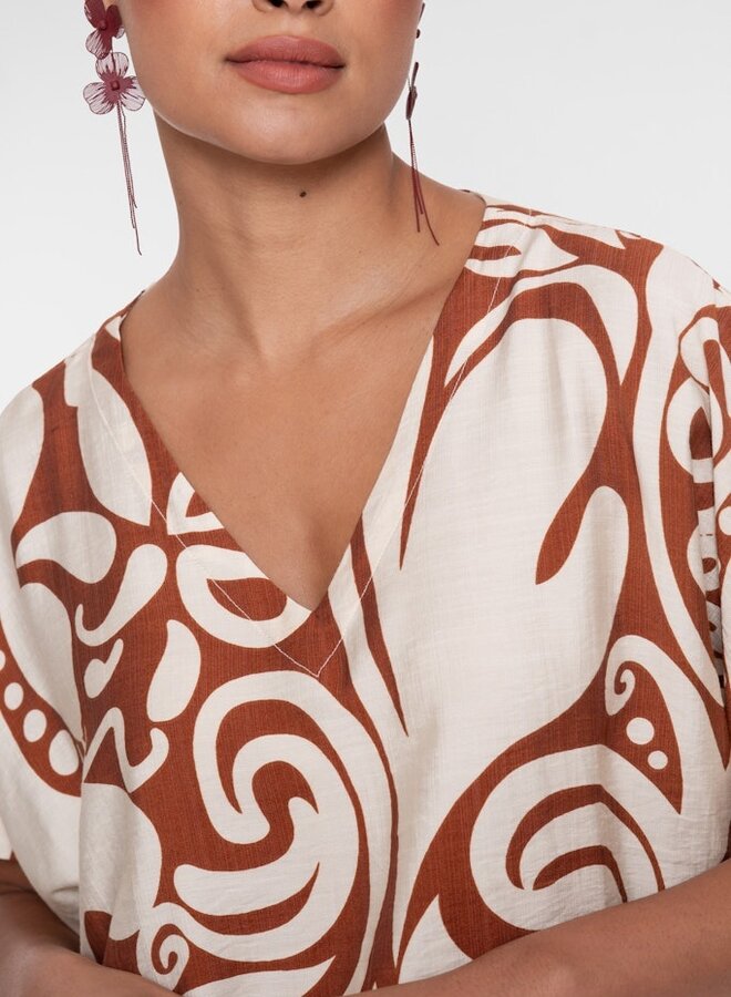 Geisha Top 63435-26 - 760 Ecru/Tabacco