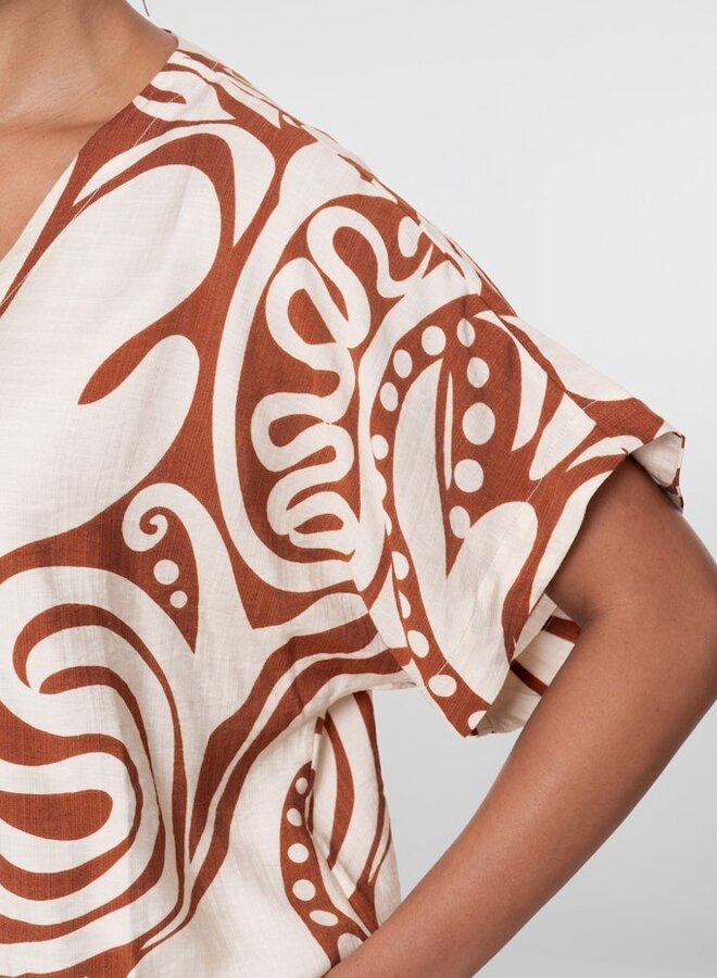 Geisha Top 63435-26 - 760 Ecru/Tabacco