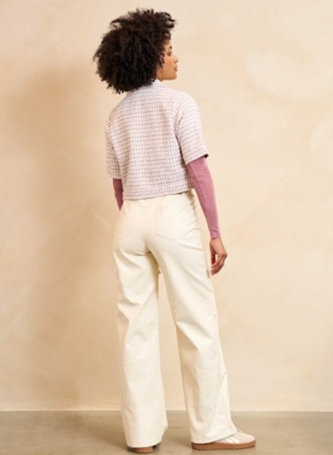 Lofty Manner Top Ines RA44 - Ecru Mauve Pink