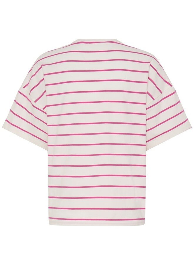 B.young T-Shirt BYPANDINNA 20819046 - Raspberry Rose/White Stripe