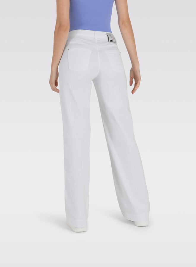 Mac Jeans Wide Leg Jeans Dream 5441-90-0351L - D010 White Denim