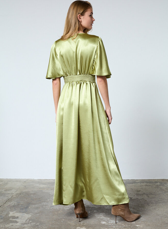 Sisters point Satijnen Jurk GISELA-DR16 19165 - 330 Lime Green