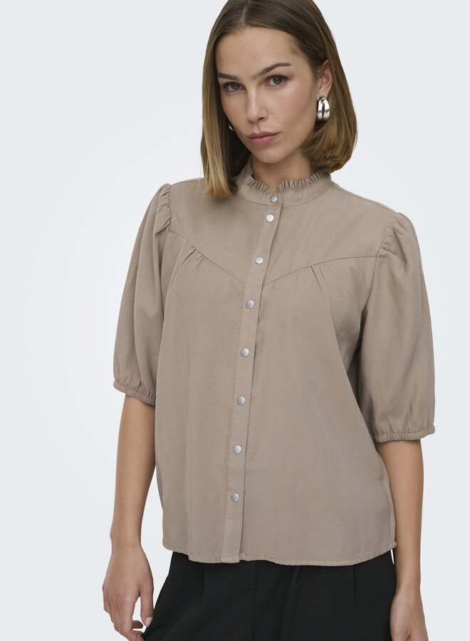 Blouse ONLARIS 15364291 - Taupe Gray
