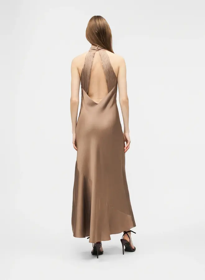 Vila Satijnen Jurk VIBEA 14115563 - Fossil