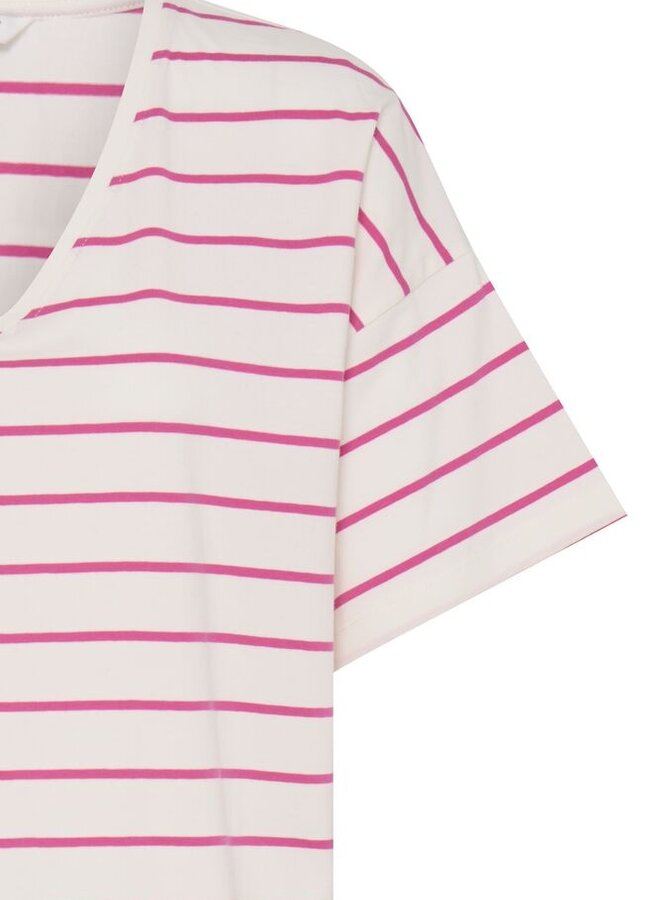 B.young T-Shirt BYPANDINNA 20819046 - Raspberry Rose/White Stripe