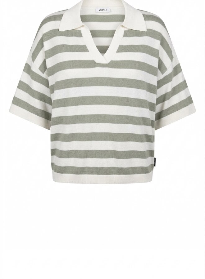 Zoso Sweater 262Isa - 0016-1000 White/Sage