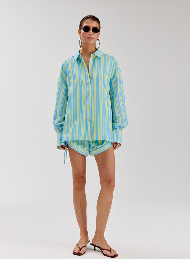 Harper And Yve Blouse YELENA HS6P608 - 443 Blue Yellow Stripe