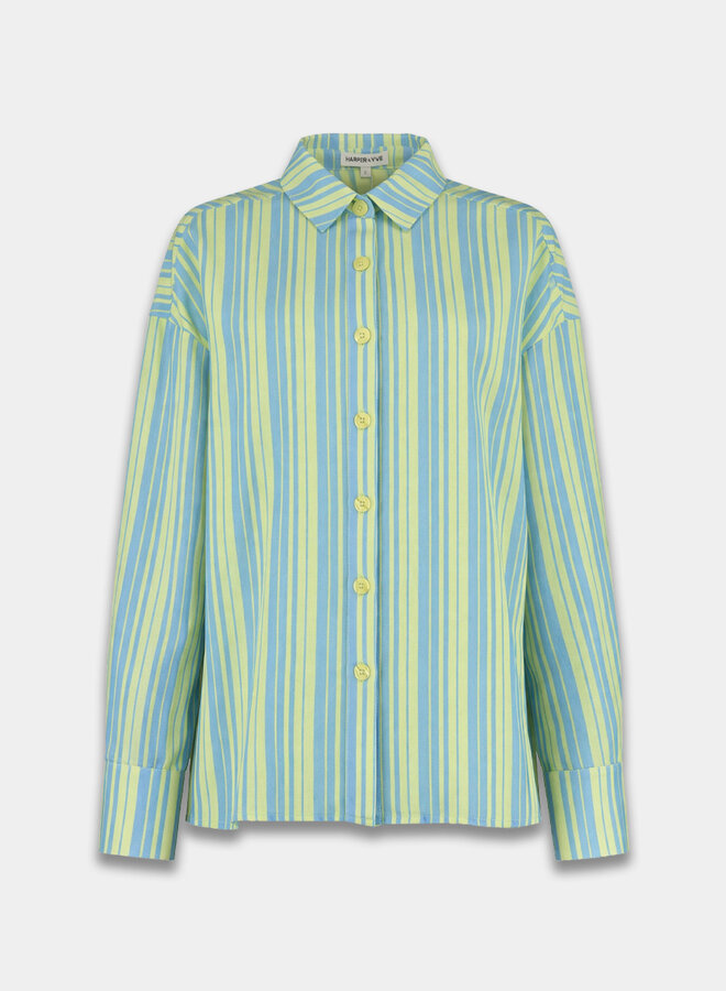 Harper And Yve Blouse YELENA HS6P608 - 443 Blue Yellow Stripe