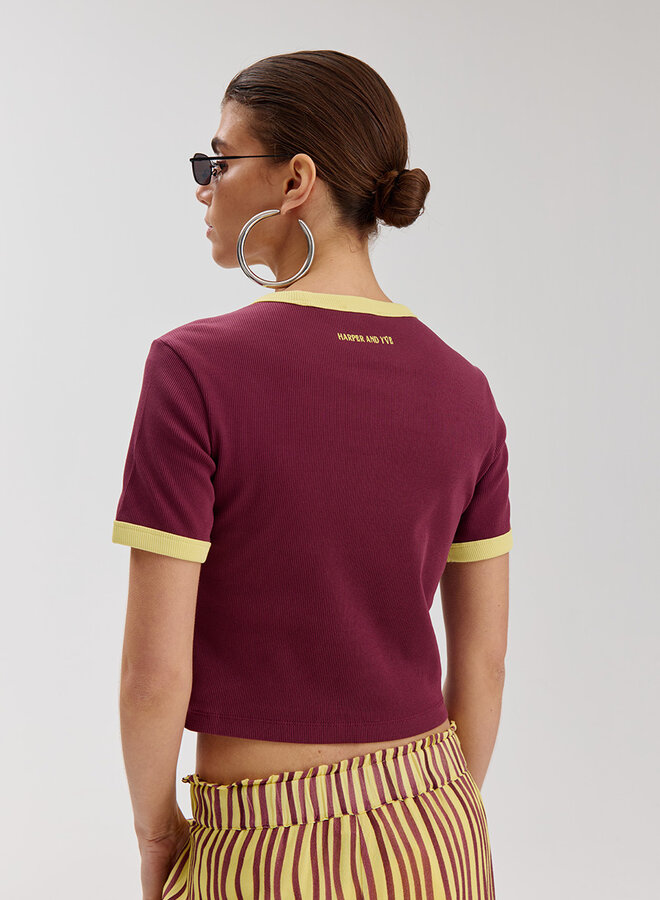 Harper And Yve Top SOMBRA HS6Y309 - 937 Cassis