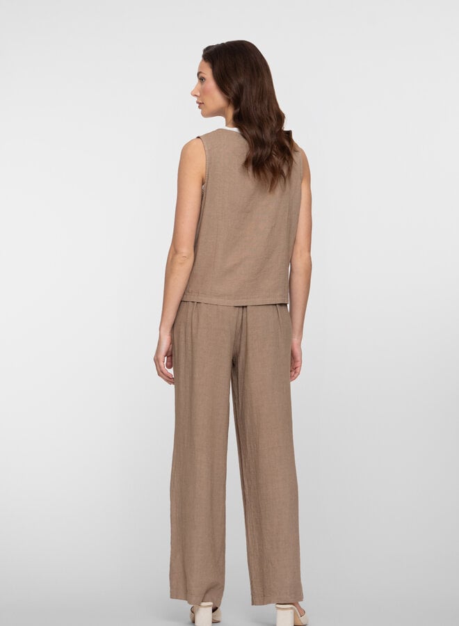 Geisha Linnen Broek 61374-70 - 735 Camel