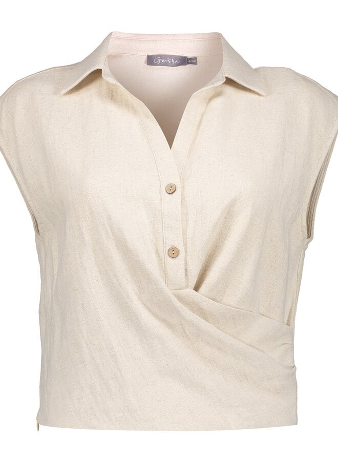 Geisha Top 63302-10 - 718 Ecru Linnen