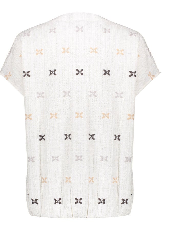 Geisha Blouse 63444-20 - 720 Sand/ Off-white