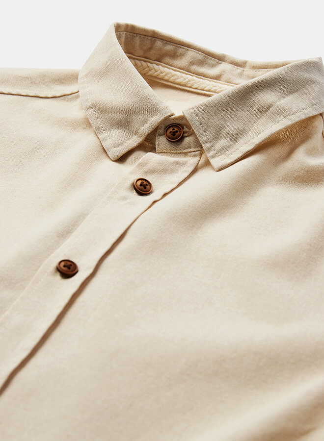 Anerkjendt Overhemd Lange Mouw AKLEIF 902423 - 5579 Brown rice melange