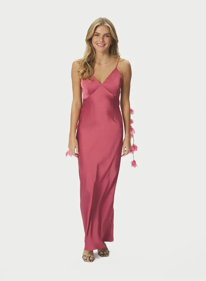 Neo noir Jurk 166978 Colly Heavy Sateen Dres - 430 Cherry Pink