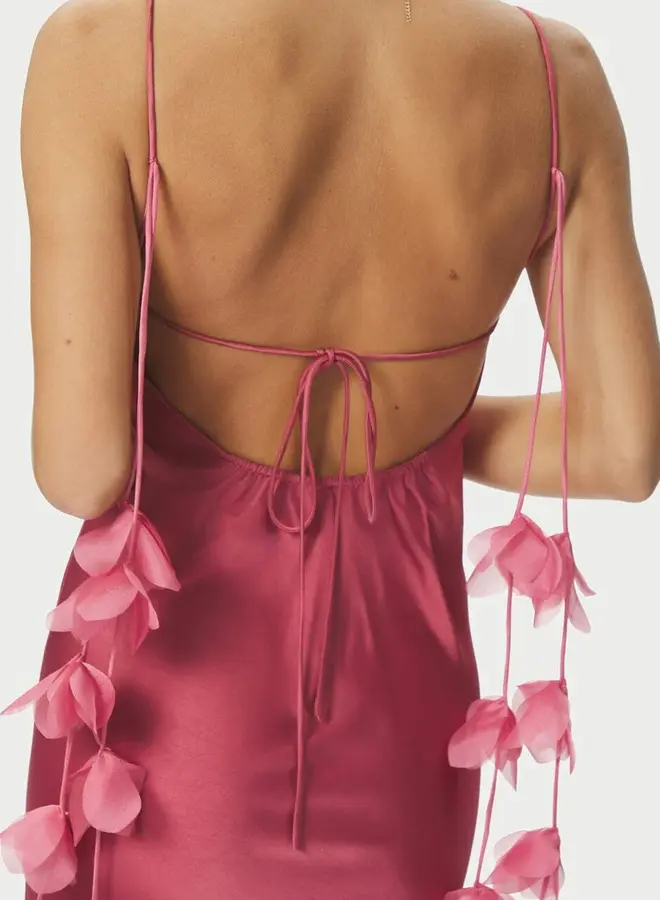 Neo noir Jurk 166978 Colly Heavy Sateen Dres - 430 Cherry Pink