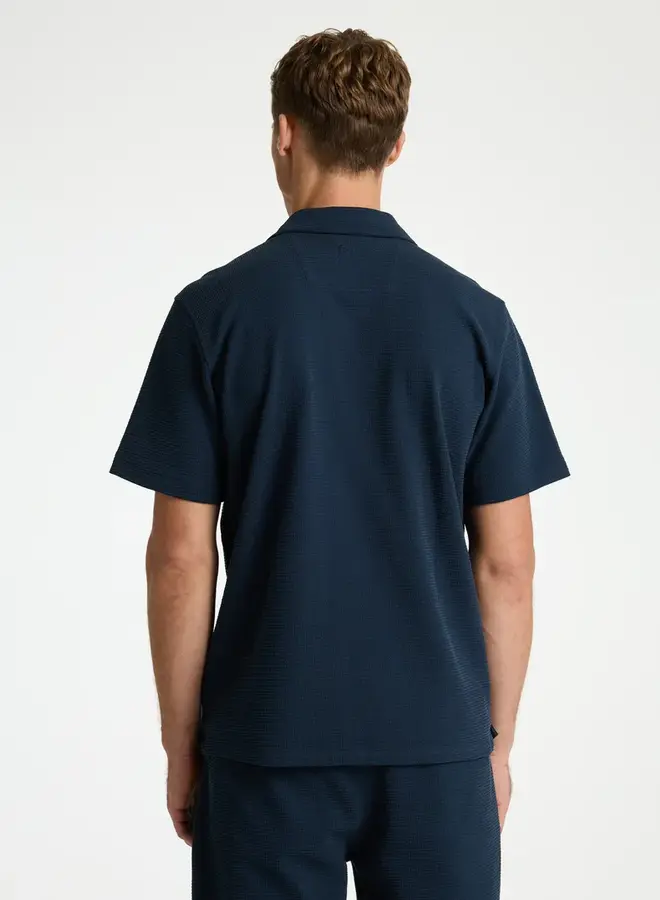 Chasin T-Shirt Doby Structure 62120012 - E63 Donker Blauw