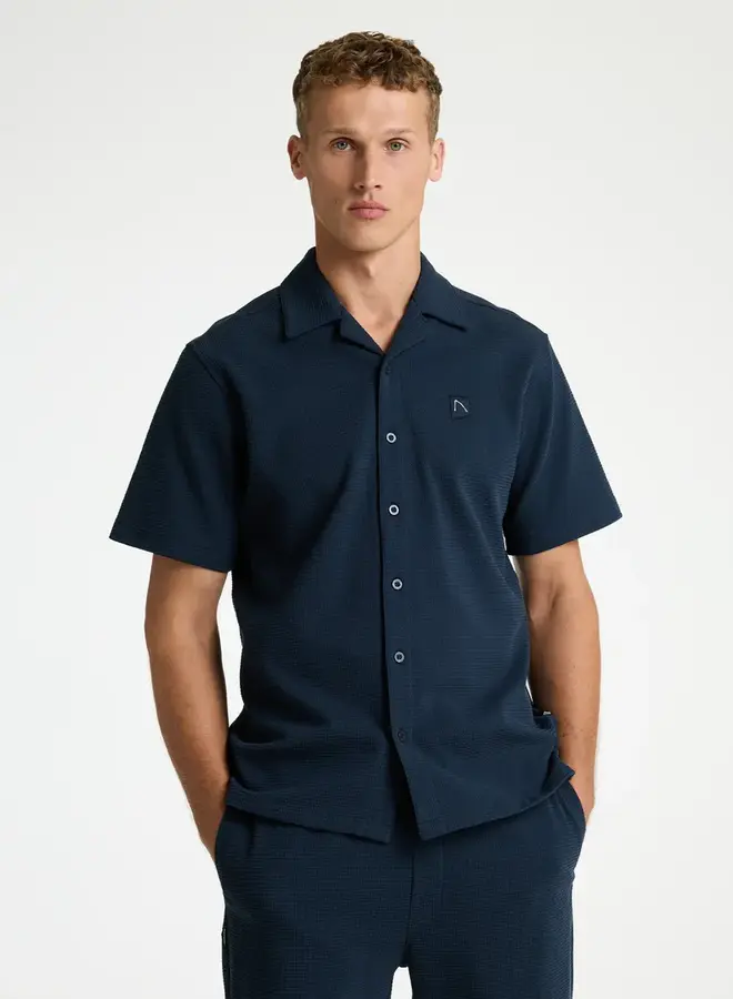 Chasin T-Shirt Doby Structure 62120012 - E63 Donker Blauw